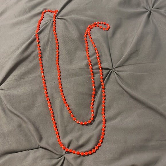Red Beaded Necklace - Picture 2 of 2